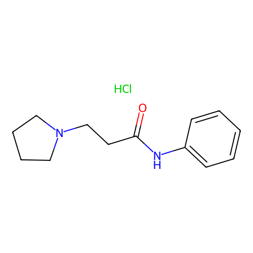 N-Phenyl-3-pyrrolidin-1-yl-propionamide structure