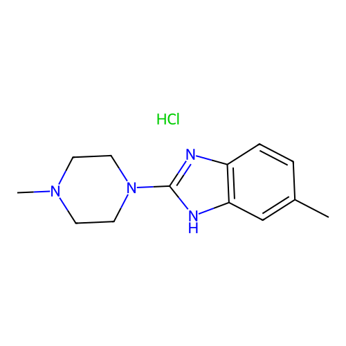 5-methyl-2-(4-methylpiperazin-1-yl)-1H-benzo[d]imidazole hydrochloride structure