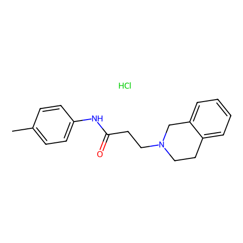 3-(3,4-dihydroisoquinolin-2(1H)-yl)-N-(p-tolyl)propanamide hydrochloride structure