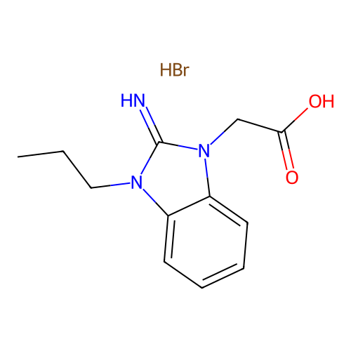 (2-Imino-3-propyl-2,3-dihydro-benzoimidazol-1-yl)-acetic acid structure