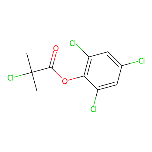 2,4,6-Trichlorophenyl 2-chloro-2-methylpropanoate structure