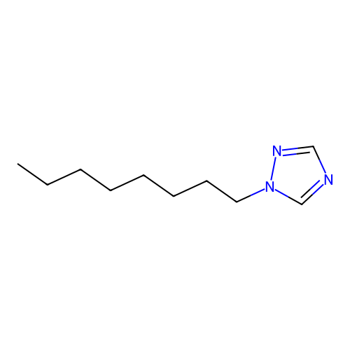 1-Octyl-1,2,4-triazole structure