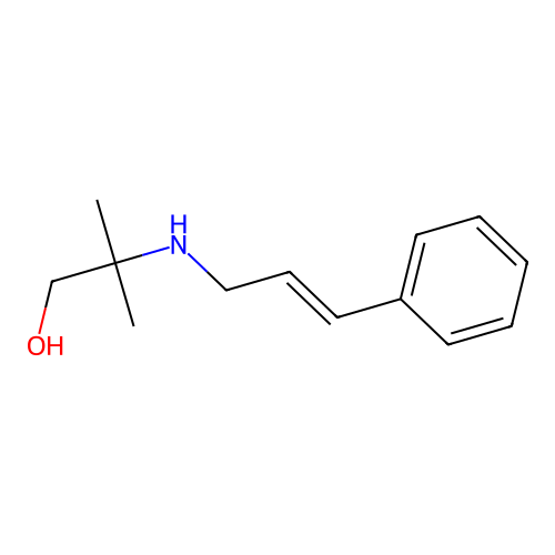 2-(Cinnamylamino)-2-methyl-1-propanol structure