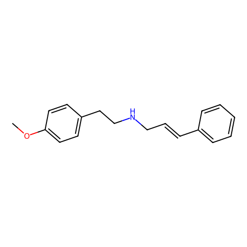N-cinnamyl-N-[2-(4-methoxyphenyl)ethyl]amine structure