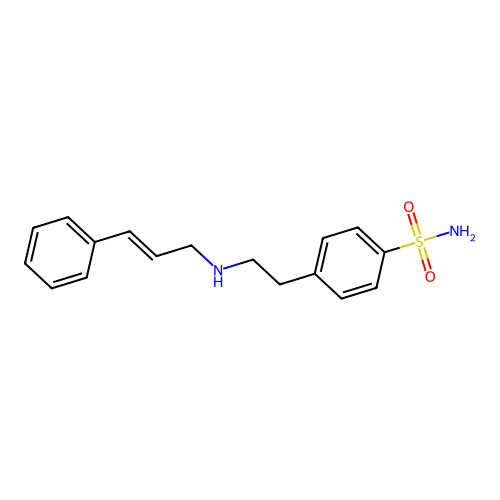 4-[2-(Cinnamylamino)ethyl]benzenesulfonamide structure