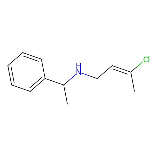 (3-Chloro-but-2-enyl)-(1-phenyl-ethyl)-amine structure
