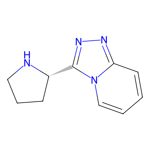 (2S)-2-{[1,2,4]triazolo[4,3-a]pyridin-3-yl}pyrrolidine structure