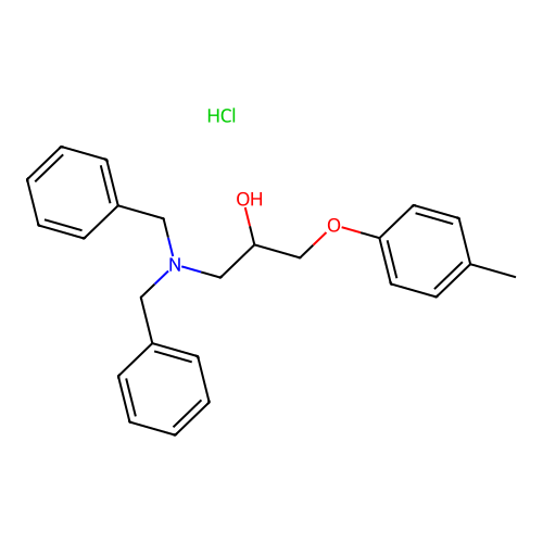 1-(Dibenzylamino)-3-(p-tolyloxy)propan-2-ol hydrochloride structure