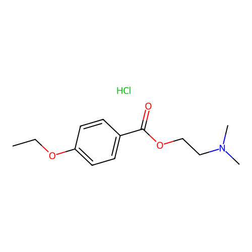 2-(Dimethylamino)ethyl 4-ethoxybenzoate hydrochloride structure