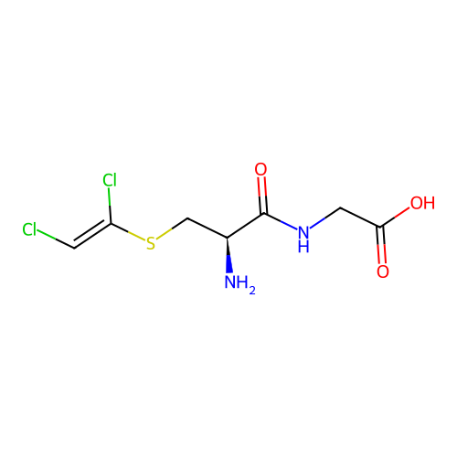 Glycine, N-(S-(1,2-dichloroethenyl)-L-cysteinyl)- structure