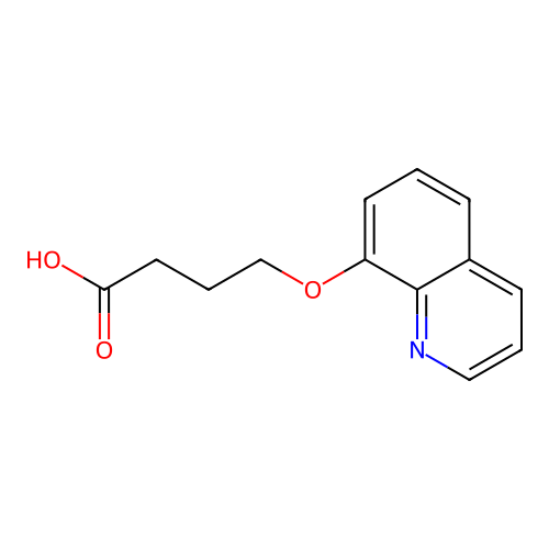 4-(Quinolin-8-yloxy)-butyric acid structure