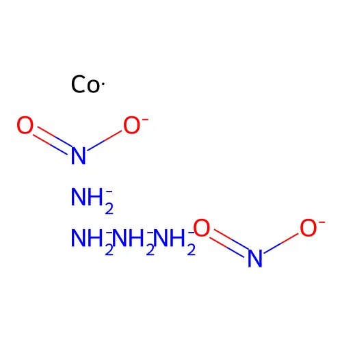 反式-四氨二硝酸钴(1+)氯化物 structure