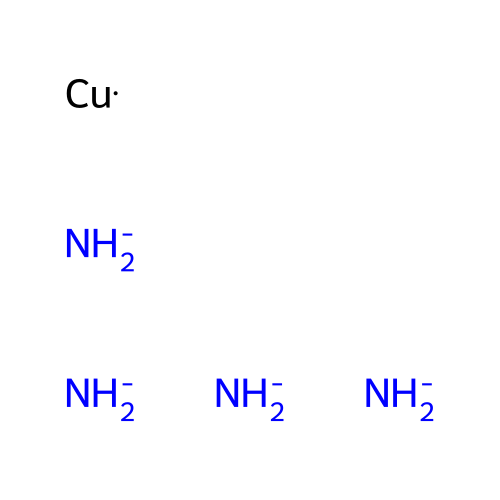 Tetraamminecopper(2+) dichloride structure