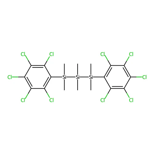 双[二甲基-(2,3,4,5,6-五氯苯基)硅基]-二甲基硅烷 structure