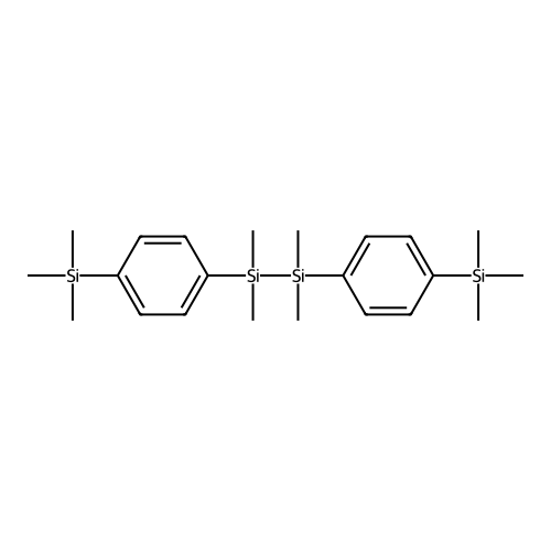 1,1,2,2-Tetramethyl-1,2-bis[4-(trimethylsilyl)phenyl]disilane structure