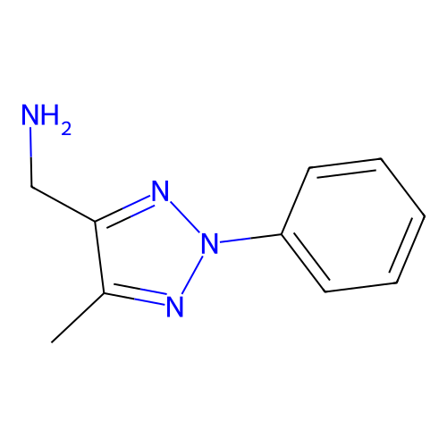 (5-Methyl-2-phenyl-2H-1,2,3-triazol-4-yl)methanamine structure
