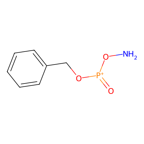Aminooxy-oxo-phenylmethoxyphosphanium structure