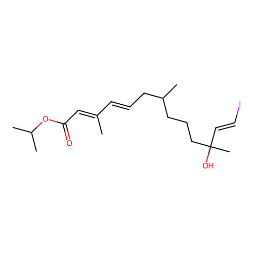 Iodovinylmethoprenol structure