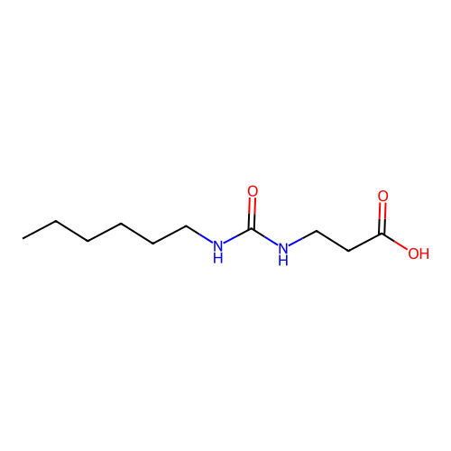 3-(Hexylcarbamoylamino)propanoic acid structure