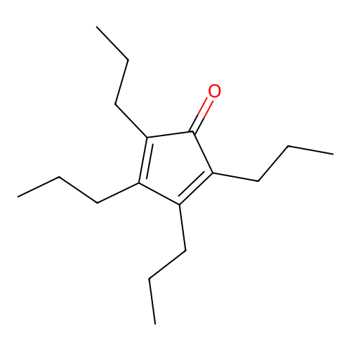 2,4-Cyclopentadien-1-one, 2,3,4,5-tetrapropyl- structure