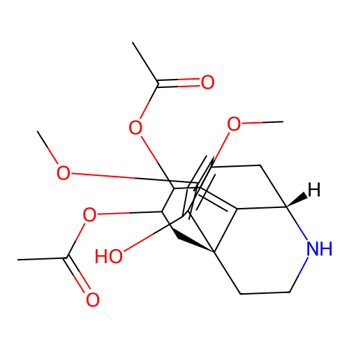 (acetoxy-hydroxy-dimethoxy-[?]yl) acetate structure