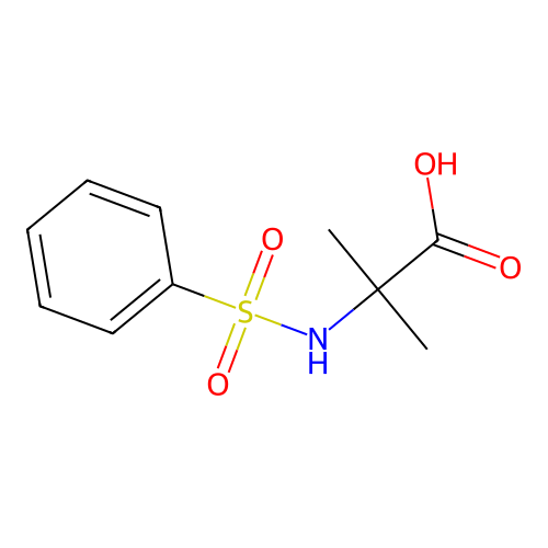 2-methyl-N-(phenylsulfonyl)alanine structure