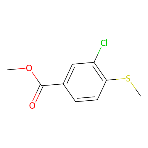3-Chloro-4-(methylthio)-benzoic acid methyl ester structure