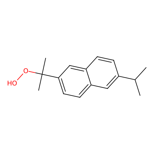 Hydroperoxide, 1-methyl-1-[6-(1-methylethyl)-2-naphthalenyl]ethyl structure
