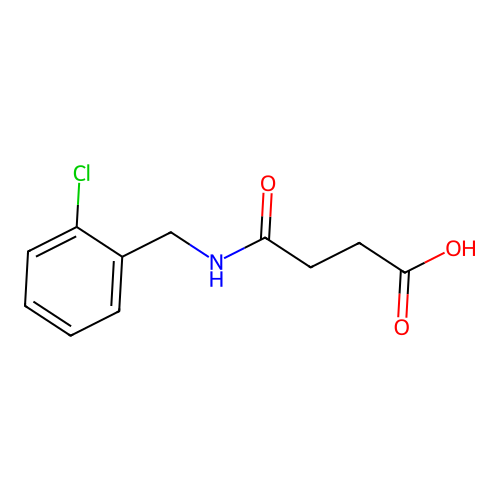 4-[(2-Chlorobenzyl)amino]-4-oxobutanoic acid structure