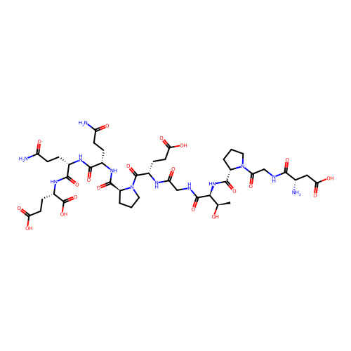 Asp-Gly-Pro-Thr-Gly-Glu-Pro-Gln-Gln-Glu structure