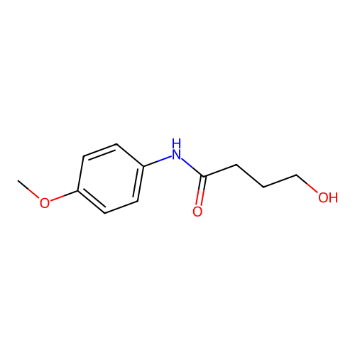 4-hydroxy-N-(4-methoxyphenyl)butanamide structure