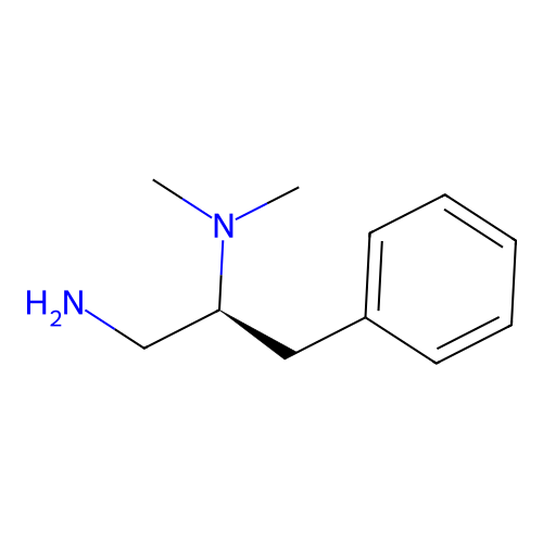 [(2S)-1-amino-3-phenylpropan-2-yl]dimethylamine structure