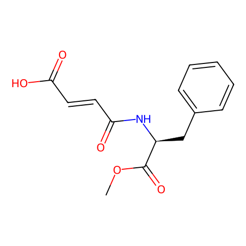 Methyl N-fumarylphenylalaninate structure