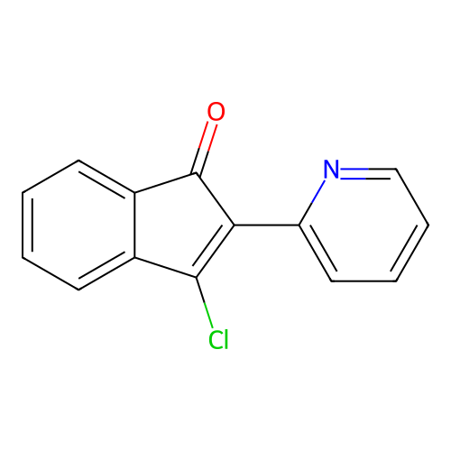 3-Chloro-2-pyridin-2-ylinden-1-one structure