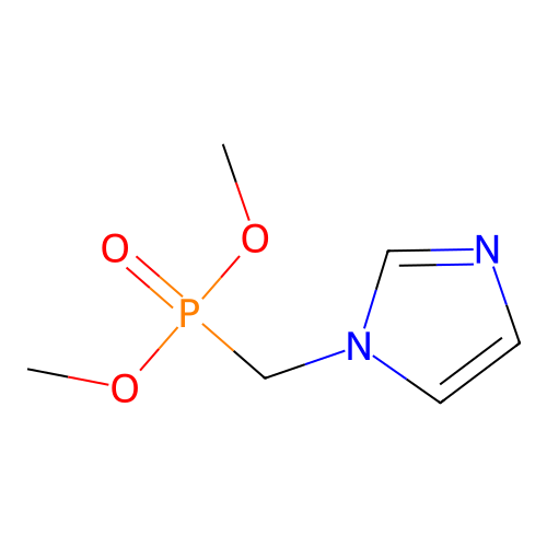 1-(Dimethoxyphosphorylmethyl)imidazole structure