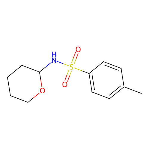 4-Methyl-N-tetrahydro-2H-pyran-2-ylbenzenesulfonamide structure