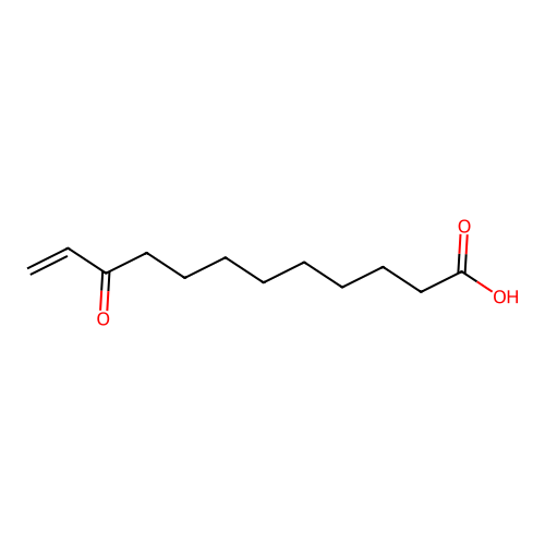 10-Oxo-11-dodecenoic acid structure