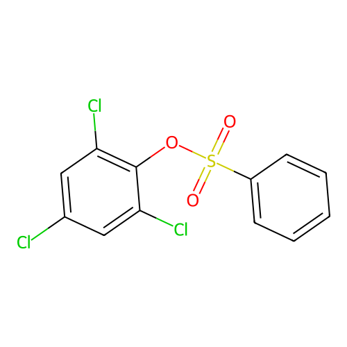 (2,4,6-Trichlorophenyl) benzenesulfonate structure