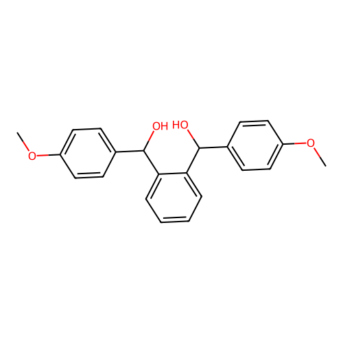[2-[Hydroxy-(4-methoxyphenyl)methyl]phenyl]-(4-methoxyphenyl)methanol structure
