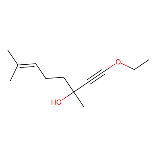 1-Ethoxy-3,7-dimethyloct-6-en-1-yn-3-ol structure