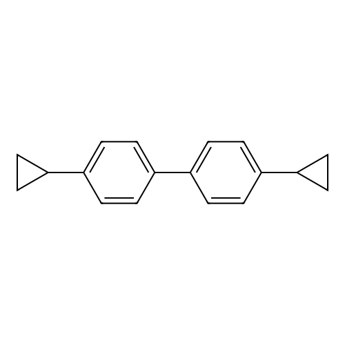 4,4'-Dicyclopropylbiphenyl structure