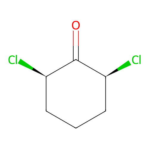 cis-2,6-Dichlorocyclohexanone structure