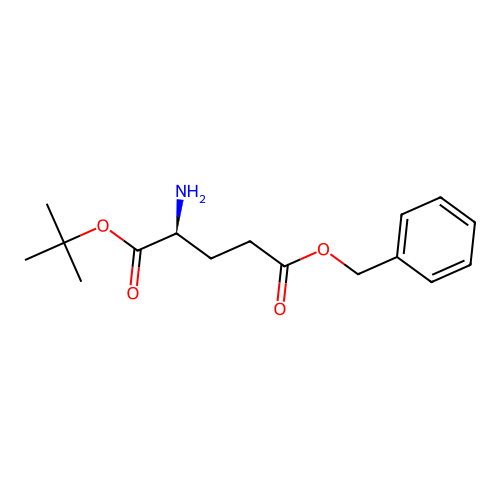 5-O-benzyl 1-O-tert-butyl (2S)-2-aminopentanedioate structure