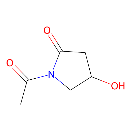 1-Acetyl-4-hydroxy-pyrrolidin-2-one structure
