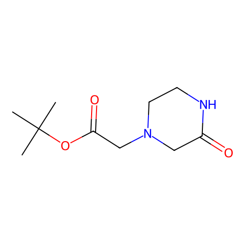 Tert-butyl 2-(3-oxopiperazin-1-yl)acetate structure