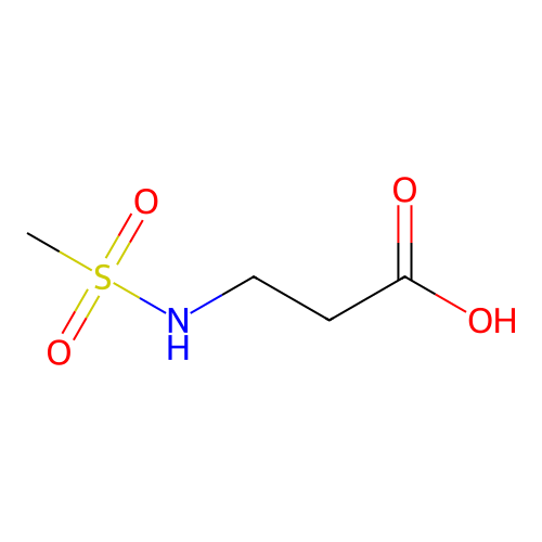 N-(methylsulfonyl)-beta-alanine structure