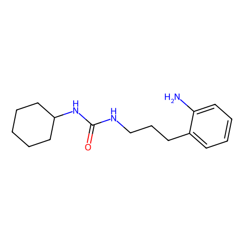 N-[3-(2-aminophenyl)propyl](cyclohexylamino)carboxamide structure