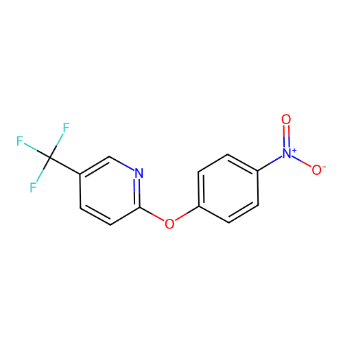 Pyridine, 3-trifluoromethyl-6-(4-nitrophenoxy)- structure