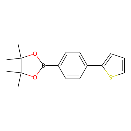 4,4,5,5-Tetramethyl-2-(4-(thiophen-2-yl)phenyl)-1,3,2-dioxaborolane structure