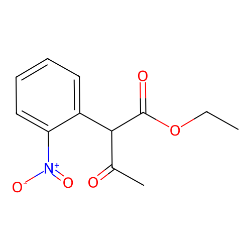 Ethyl 2-(2-nitrophenyl)-3-oxobutanoate structure